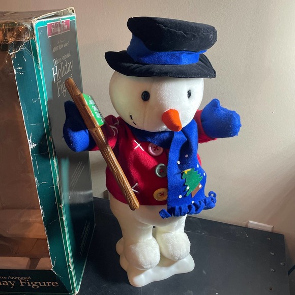 Vintage Holiday Time Animated Christmas Snowman TESTED/WORKING - Picture 7 of 7